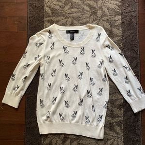 Forever 21 (f21) dog cream sweater